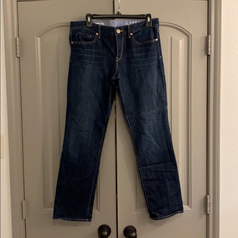 Gap real straight jeans.